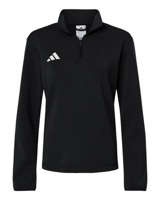 Adidas AT401 - Womens 3-Stripes Quarter-Zip Pullover