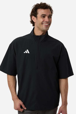 Adidas AT505 - Men's Short Sleeve Quarter-Zip Pullover