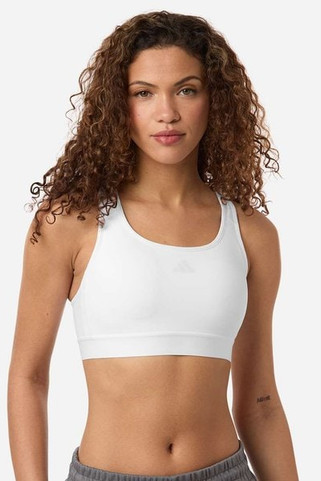Adidas AT750 - Sujetador deportivo de compresión Techfit para mujer con espalda cruzada