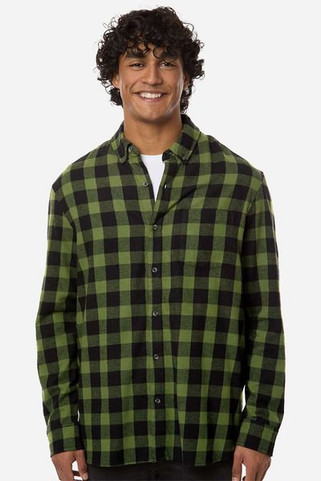Boxercraft BU7401 - Camisa de franela con botones para hombre