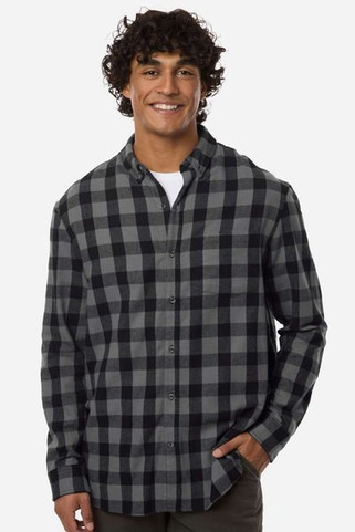 Boxercraft BU7401 - Camisa de franela con botones para hombre