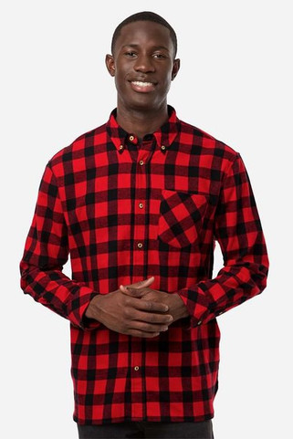 Boxercraft BU7401 - Camisa de franela con botones para hombre