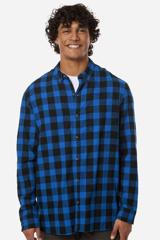 Boxercraft BU7401 - Camisa de franela con botones para hombre