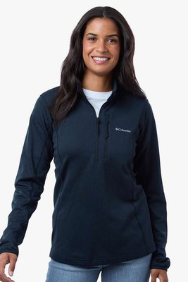 Columbia 213624 - Sudadera de Forro Polar con Media Cremallera Women's Essential Hike™ Grid