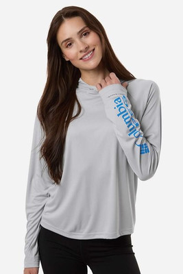 Columbia 216061 - Camiseta con capucha de manga larga PFG Tidal™ para mujer