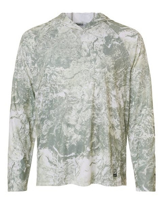 HUK H12L0047 - Mens Pursuit Mossy Oak Printed Hooded Long Sleeve T-Shirt
