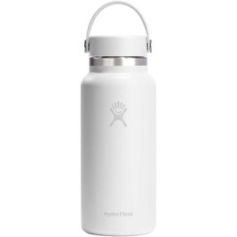 Hydro Flask 100991 - Isolierte Edelstahl Trinkflasche mit breiter Öffnung 946 ml