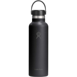 Hydro Flask 100989 - Gourde isotherme en acier inoxydable Hydra Flask à goulot standard, 621 ml, avec bouchon à paille