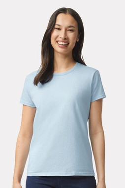 Gildan 2000L - Comfort Fit Ladies T-Shirt with Seamless Collar and Double-Needle Stitching