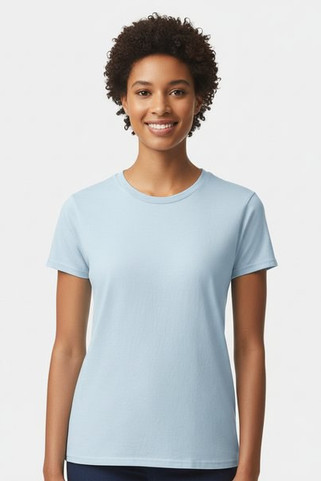 Gildan 2000L - Comfort Fit Ladies T-Shirt with Seamless Collar and Double-Needle Stitching