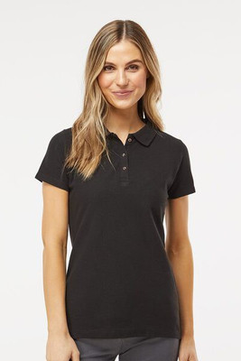 M & O Knits 7600 POLO SPORT POUR DAMES FILÉ À L'ANNEAU