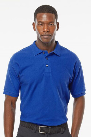 M & O Knits 7002 S/S COMBED RING SPUN PIQUÉ POLO