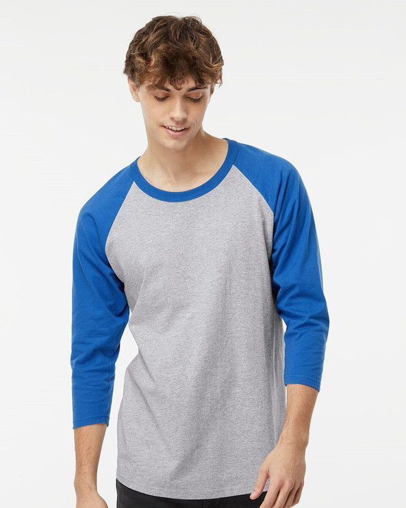 M & O Knits 5540 T-SHIRT DE BASEBALL