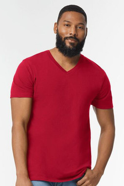 Gildan 64V00 - T-shirt Col V Confort Style Européen