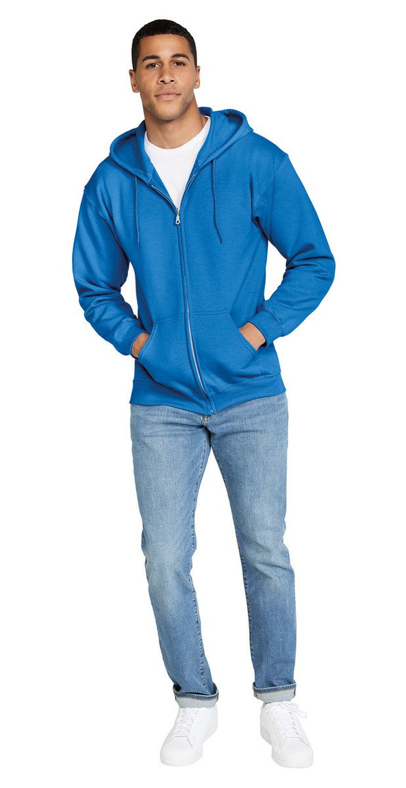 Gildan GI18600 - Ultra Soft Full Zip Hooded Sweatshirt with Pockets