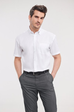 Russell Collection RU957M - Chemise Manches Courtes Sans Repassage Pour Homme