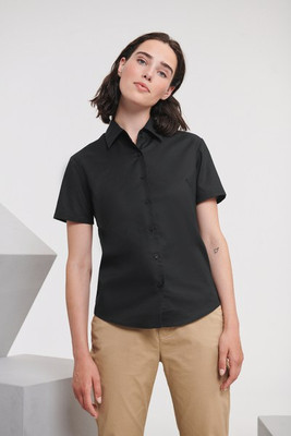 Russell Collection RU933F - Ladies' Short Sleeve Easy Care Oxford Shirt