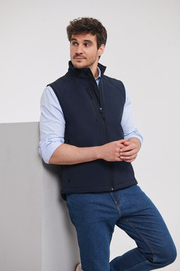 Russell RU141M - Wetterfeste Softshell-Weste mit Taschen
