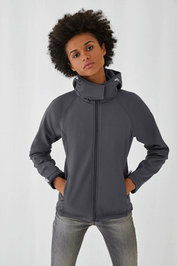 B&C CGJW937 - Casaco Mulher Hooded Softshell Women