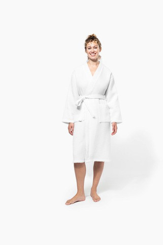 Kariban K122 - Luxury Cotton Waffle Weave Bathrobe with Pockets