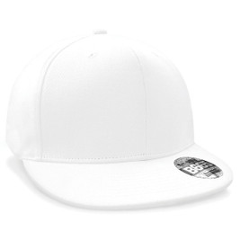 Beechfield B665 - Stylish Flat Peak Cotton-Blend Rapper Cap