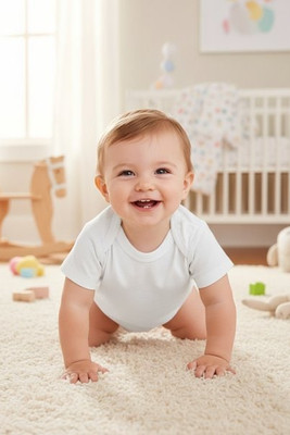 Rabbit Skins R3400 - Infant 5 oz. Baby Rib Lap Shoulder T-Shirt