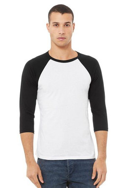 Bella B3200 - Unisex ¾ sleeve baseball tee