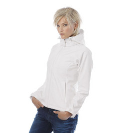 B&C B630F - Giacca donna Softshell con cappuccio