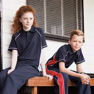 Finden & Hales LV372 - Kids Moisture-Wicking Piped Polo Shirt