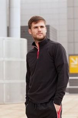 Finden & Hales LV570 - Piped Zip Neck Fleece