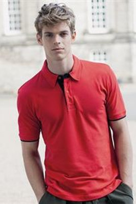 Front Row FR200 - Contrast Cotton Piqué Polo Shirt