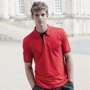 Front Row FR200 - Contrast Cotton Piqué Polo Shirt