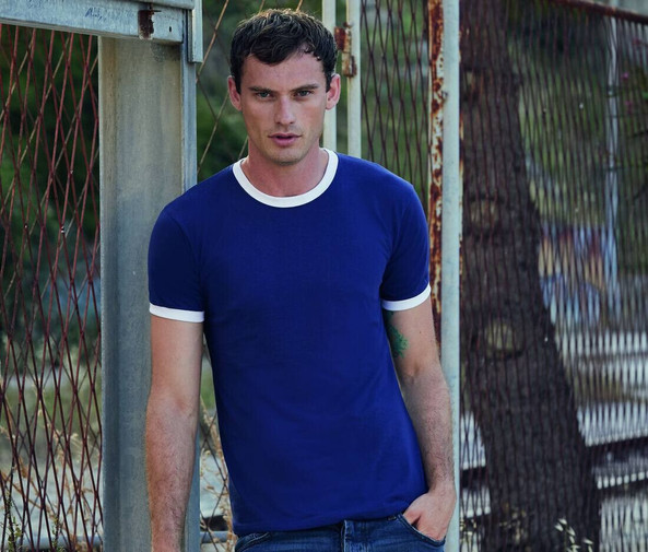Fruit of the Loom SS168 - T-shirt Ringer Comfort in Cotone Morbido