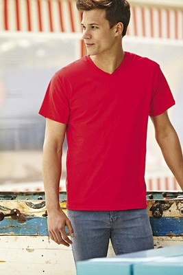 Fruit of the Loom SS034 - Camiseta Valueweight de cuello en V