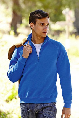 Fruit of the Loom SS830 - Premium 70/30 zip neck sweatshirt