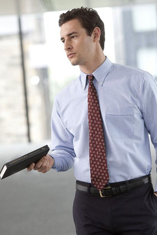 Henbury HB510 - Camicia Oxford classica a maniche lunghe