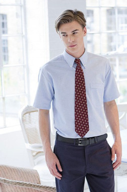 Henbury HB515 - Chemise Oxford classique à manches courtes