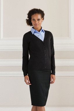 Russell J715F - Gebreid vest met v-hals voor dames