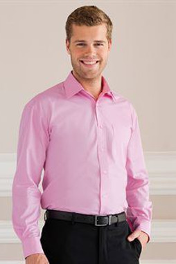 Russell Collection J936M - Chemise Élégante en Coton Facile dEntretien