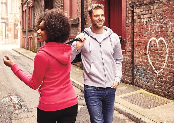 Russell J266F - Luxuriöser Damen Kapuzenpullover mit Reißverschluss