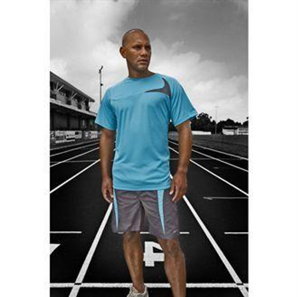 Spiro S182M - Atmungsaktives Cool-Dry Trainingsshirt mit Reflektoren