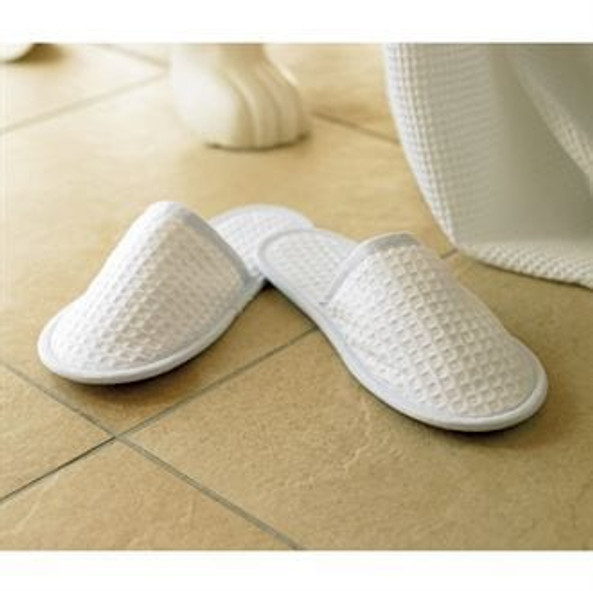 Towel City TC066 - Waffle mule slippers