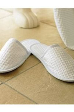 Towel City TC066 - Waffle mule slippers