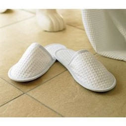 Towel City TC066 - Waffle mule slippers