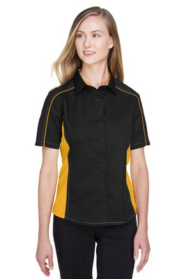 Ash City North End 77042 - Fuse Ladies' Color-Block Twill Shirts