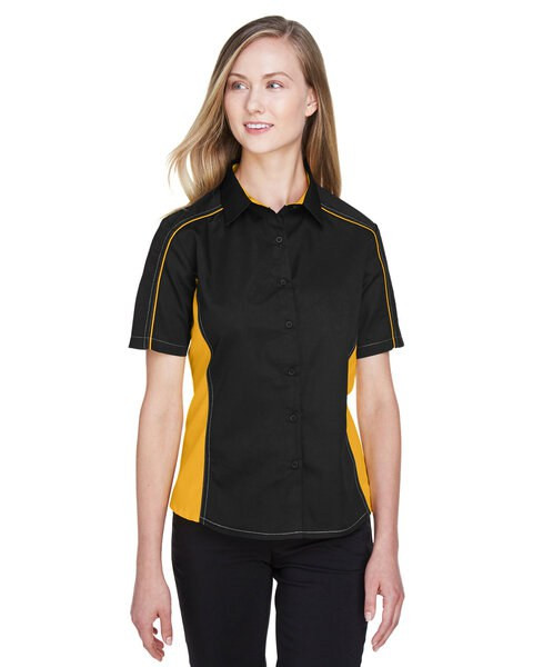 Ash City North End 77042 - Fuse Ladies' Color-Block Twill Shirts