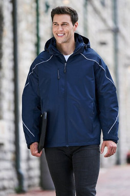 North End 88196 - Veste Homme 3-en-1 avec Doublure Polaire Ash City