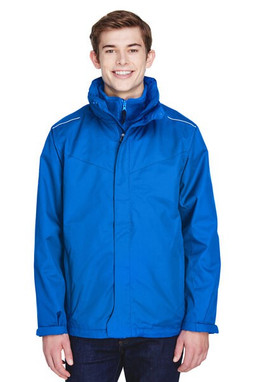 Core365 88205 - Region Mens 3-In-1 Jackets With Fleece Liner