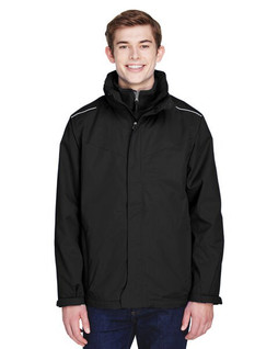 Core 365 88205T - Veste 3-en-1 Homme Grande Taille avec Doublure Polaire