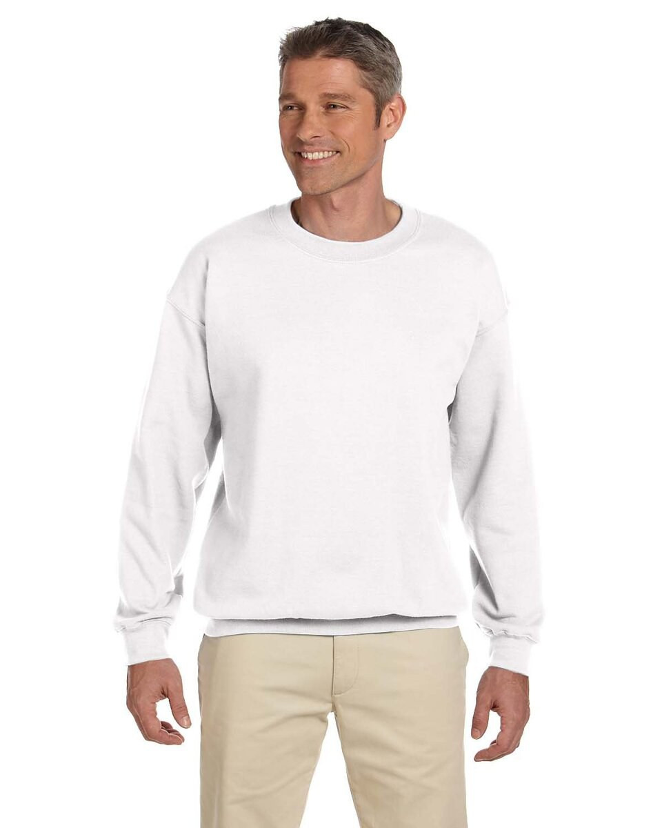 Gildan G180 - Heavy Blend Fleece Crew - White | Wordans Canada